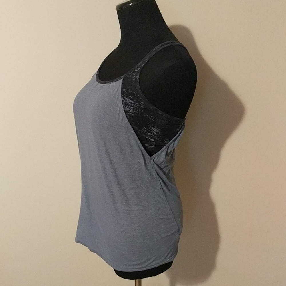 Athleta strappy tank with built-in bra